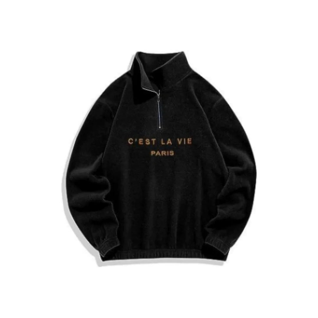 Fleece Turtleneck Hoodie - BLITZBUY