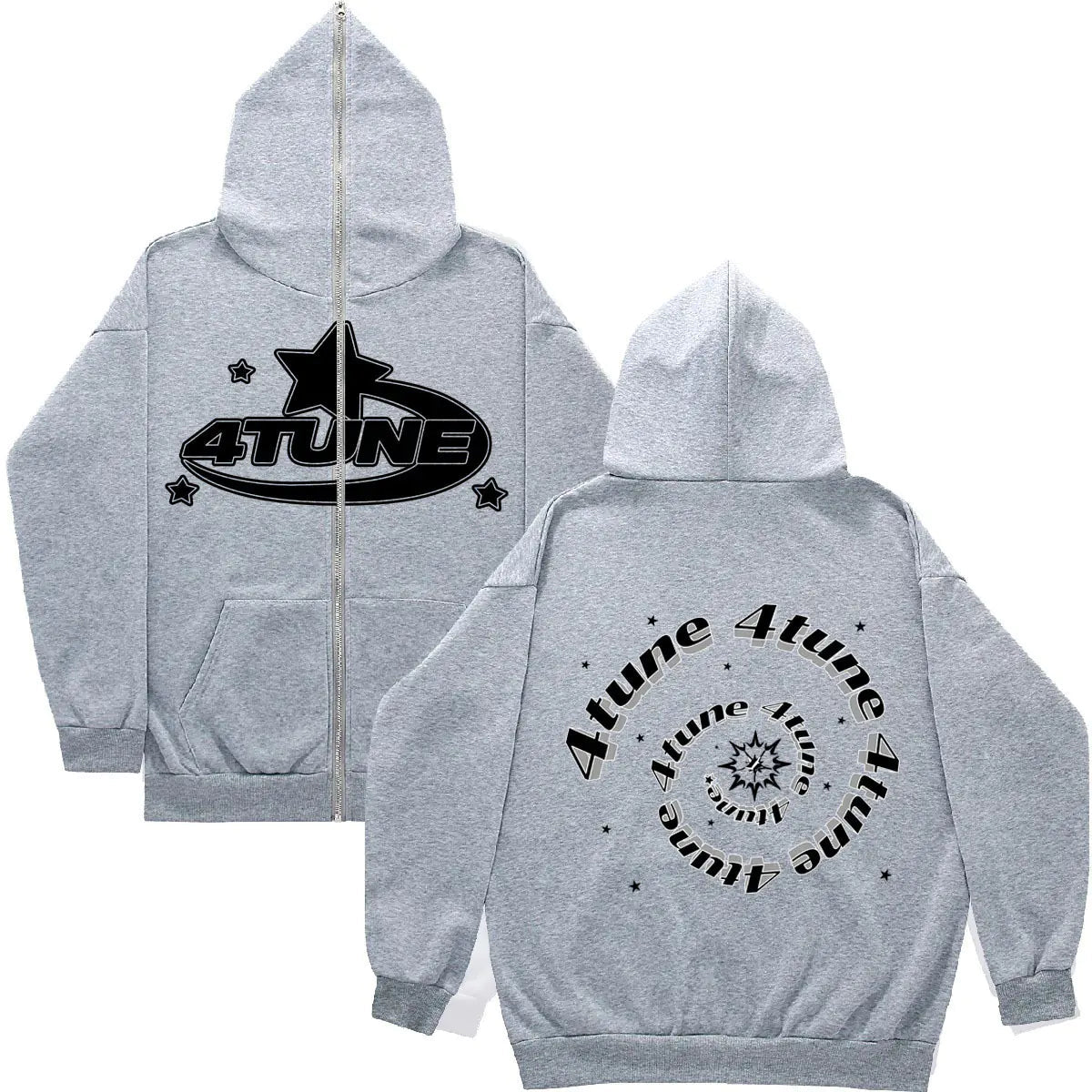 Y2K Style Oversized ZIP-Hoodie for Men - BLITZBUY