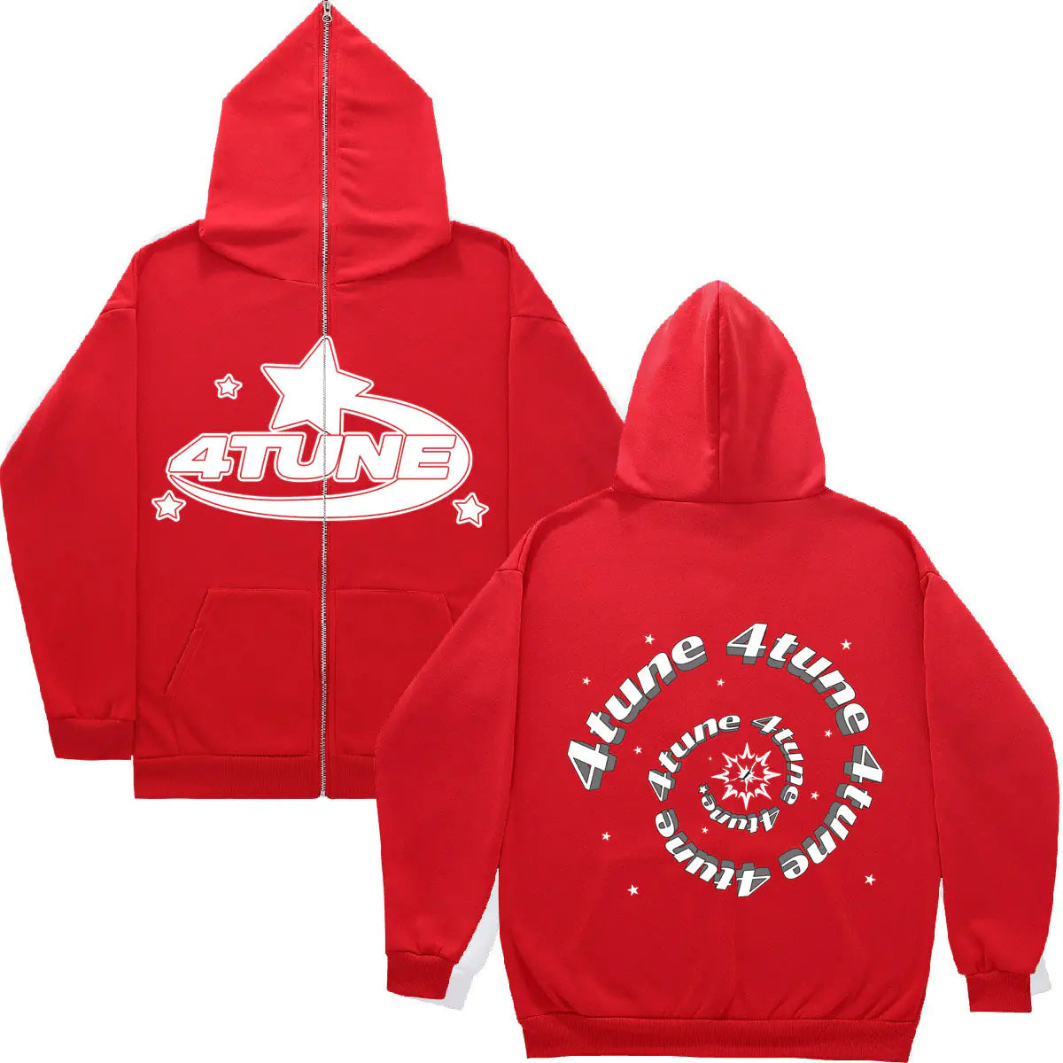 Y2K Style Oversized ZIP-Hoodie for Men - BLITZBUY