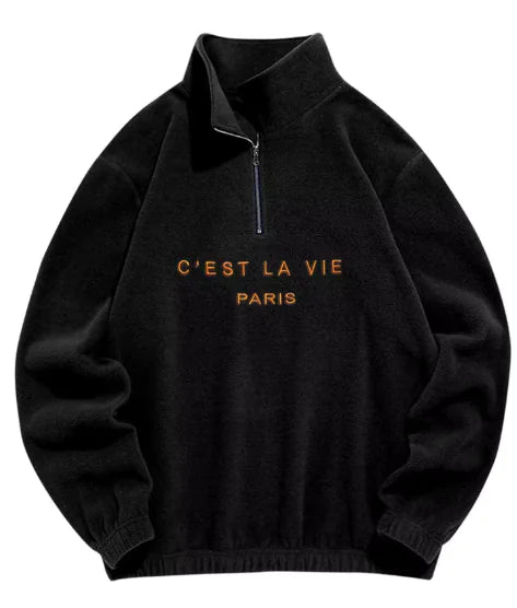 Fleece Turtleneck Hoodie - BLITZBUY