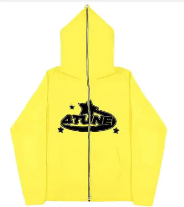 Y2K Style Oversized ZIP-Hoodie for Men - BLITZBUY