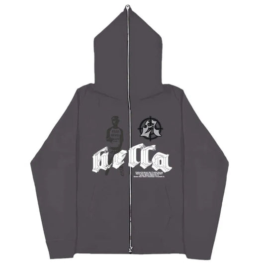 Oversized Urban Vibes ZIP-Hoodie for Men - BLITZBUY