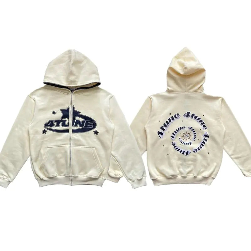 Y2K Style Oversized ZIP-Hoodie for Men - BLITZBUY