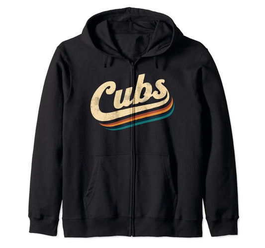 Vintage Cubs Name Throwback Retro ZIP-Hoodie - BLITZBUY