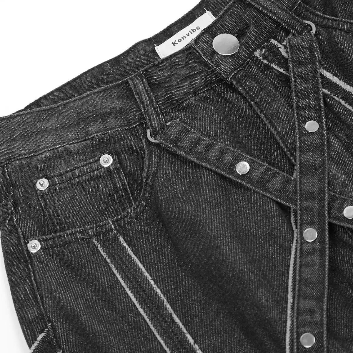 Baggy Jeans Casual Wear (Black) - 8OUT