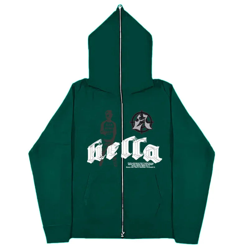 Oversized Urban Vibes ZIP-Hoodie for Men - BLITZBUY