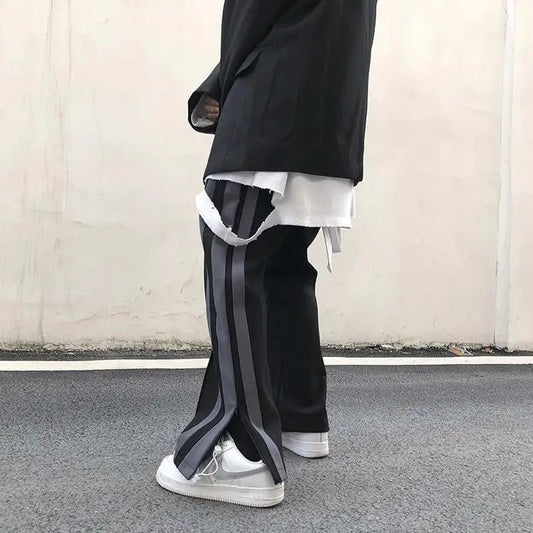 Wide Leg Split Sweatpants - 8OUT